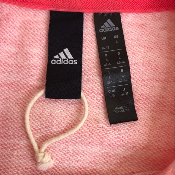 NWOT Adidas Sport 2 Street Summer Tank French Terry Heather Prism Pink Large - Picture 10 of 12